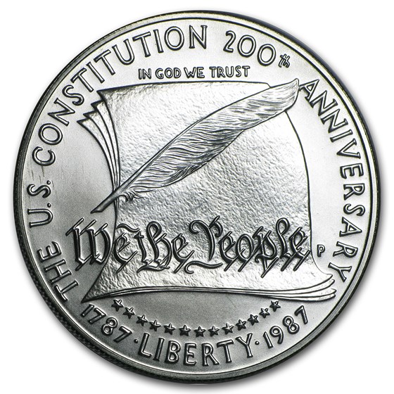 1987-P Constitution $1 Silver Commem BU (Capsule Only) 1987-P Constitution $1 Silver Commem BU (Capsule Only)